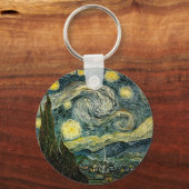 Vincent van Gogh's De Sterrennacht (1889) Sleutelhanger (Voorkant)
