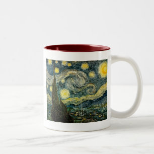 Vincent van Gogh's De Sterrennacht (1889) Tweekleurige Koffiemok