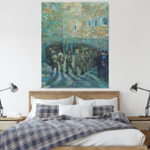 Vincent van Gogh's gevangenen oefenen uit Canvas Afdruk (Insitu (Slaapkamer))