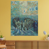 Vincent van Gogh's gevangenen oefenen uit Canvas Afdruk (Insitu (Woonkamer))