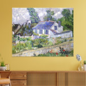 Vincent van Gogh's Houses in Auvers Canvas Afdruk (Insitu (Woonkamer))