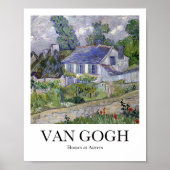 Vincent van Gogh's Houses in Auvers Poster (Voorkant)