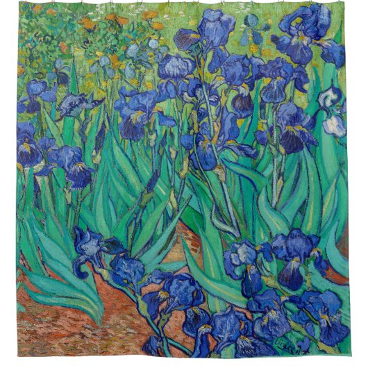 Vincent Van Gogh's Irises Douchegordijn (Voorkant)