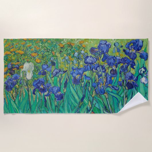 Vincent Van Gogh's Irises Strandlaken (Voorkant)