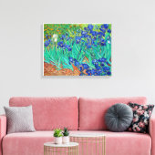 Vincent Van Gogh's Irissen (1889). Canvas Afdruk (Insitu (Woonkamer))