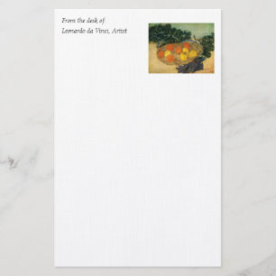 Vincent van Gogh's mand van fruit en handschoenen Briefpapier