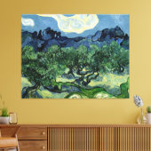 Vincent van Gogh's Olijfbomen (1889) Canvas Afdruk (Insitu (Woonkamer))