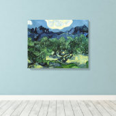 Vincent van Gogh's Olijfbomen (1889) Canvas Afdruk (Insitu (Houten vloer))