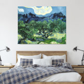 Vincent van Gogh's Olijfbomen (1889) Canvas Afdruk (Insitu (Slaapkamer))