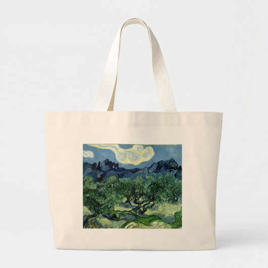 Vincent van Gogh's Olijfbomen (1889) Grote Tote Bag (Voorkant)