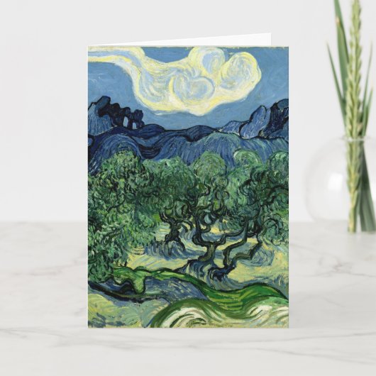 Vincent van Gogh's Olijfbomen (1889) Kaart (Voorkant)