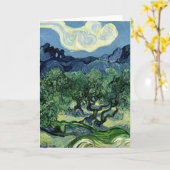 Vincent van Gogh's Olijfbomen (1889) Kaart (Gele Bloem)