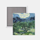 Vincent van Gogh's Olijfbomen (1889) Magneet (Voorkant / Achterkant)