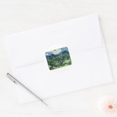 Vincent van Gogh's Olijfbomen (1889) Ronde Sticker (Envelop)