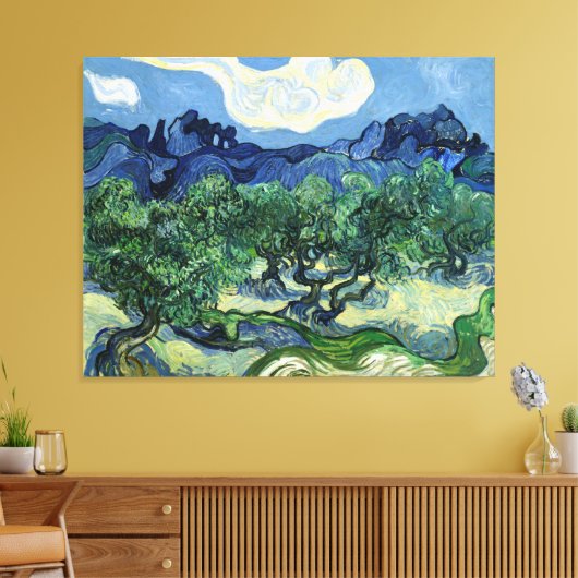 Vincent van Gogh's Olijfbomen Canvas Afdruk (Insitu (Woonkamer))