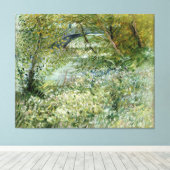 Vincent van Gogh's River Bank in Springtime Canvas Afdruk (Insitu (Houten vloer))