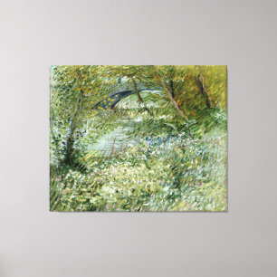 Vincent van Gogh's River Bank in Springtime Canvas Afdruk