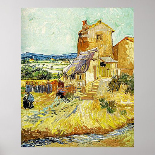 Vincent van Gogh's schilderij "The Old Mill" (1888 Poster (Voorkant)
