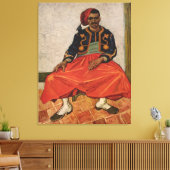 Vincent van Gogh's schilderij "The Zouave" (1888) Canvas Afdruk (Insitu (Woonkamer))