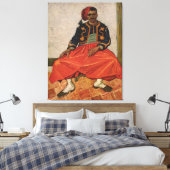 Vincent van Gogh's schilderij "The Zouave" (1888) Canvas Afdruk (Insitu (Slaapkamer))