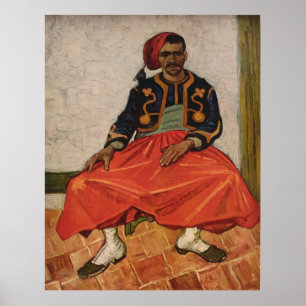 Vincent van Gogh's schilderij "The Zouave" (1888) Poster