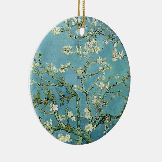 Vincent Van Gogh's  schilderijen met amandelbloem Keramisch Ornament (Rechts)