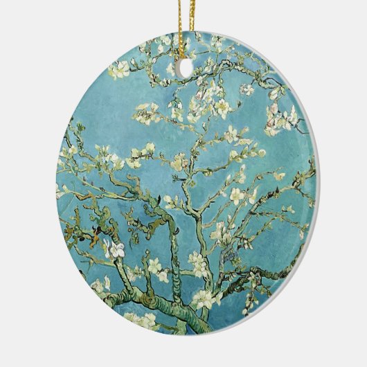 Vincent Van Gogh's  schilderijen met amandelbloem Keramisch Ornament (Links)