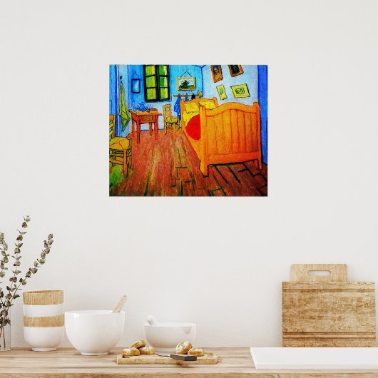 Vincent Van Gogh's slaapkamer in Arles Poster (Keuken)