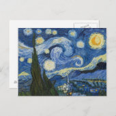 Vincent Van Gogh's Sterrennacht Briefkaart (Voorkant / Achterkant)