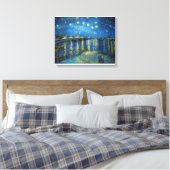 Vincent van Gogh's Sterrennacht Canvas Afdruk (Insitu (Slaapkamer))