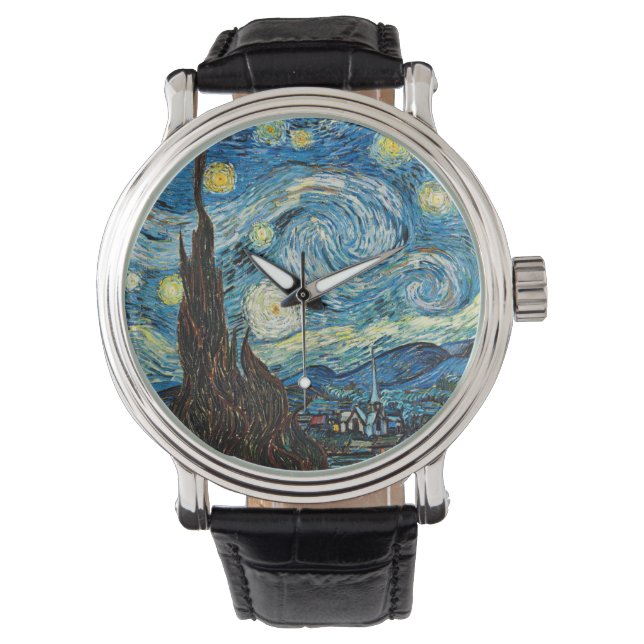 Vincent Van Gogh's Sterrennacht Horloge (Voorkant)