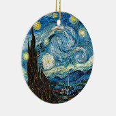 Vincent Van Gogh's Sterrennacht Keramisch Ornament (Rechts)