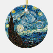 Vincent Van Gogh's Sterrennacht Keramisch Ornament (Voorkant)