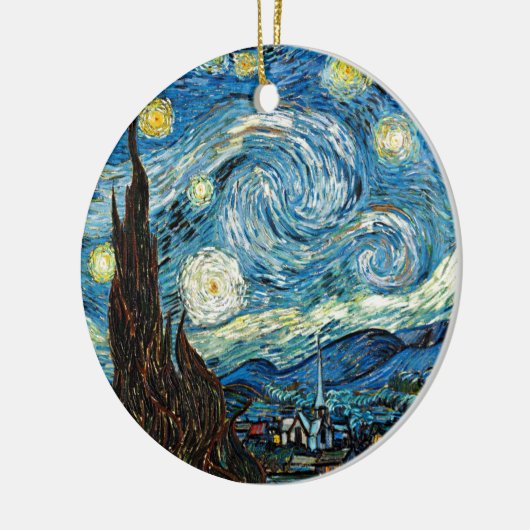 Vincent Van Gogh's Sterrennacht Keramisch Ornament (Links)