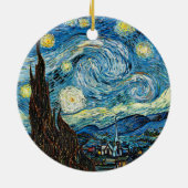 Vincent Van Gogh's Sterrennacht Keramisch Ornament (Achterkant)