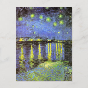 Vincent van Gogh's Sterrennacht over de Rijn Briefkaart