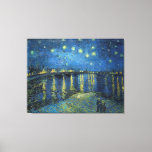 Vincent van Gogh's Sterrennacht over de Rijn Canvas Afdruk<br><div class="desc">Vincent van Gogh's Sterrennacht over het Rhone Canvas print Vincent van Gogh's Sterrennacht over de Rijn (1888)</div>