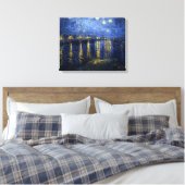 Vincent van Gogh's Sterrennacht over de Rijn Canvas Afdruk (Insitu (Slaapkamer))