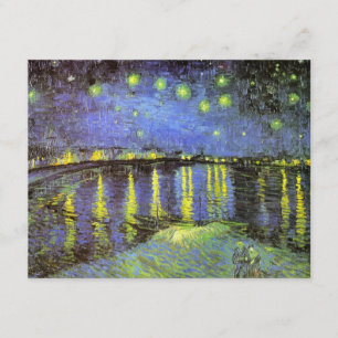 Vincent van Gogh's Sterrennacht over de Rijn Kaart