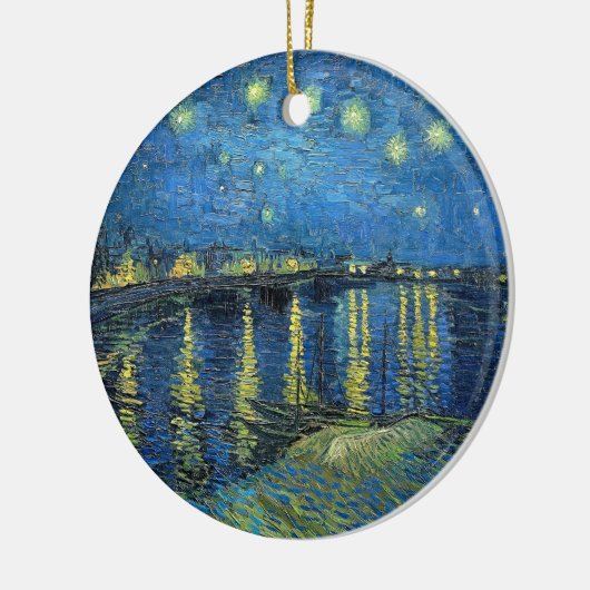 Vincent van Gogh's Sterrennacht over de Rijn Keramisch Ornament (Links)