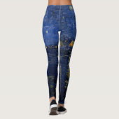Vincent van Gogh's Sterrennacht over de Rijn Leggings (Achterkant)