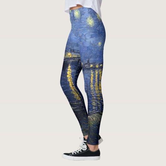 Vincent van Gogh's Sterrennacht over de Rijn Leggings (Links)