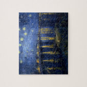 Vincent van Gogh's Sterrennacht over de Rijn Legpuzzel (Verticaal)