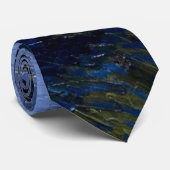 Vincent van Gogh's Sterrennacht over de Rijn Stropdas (Opgerold)