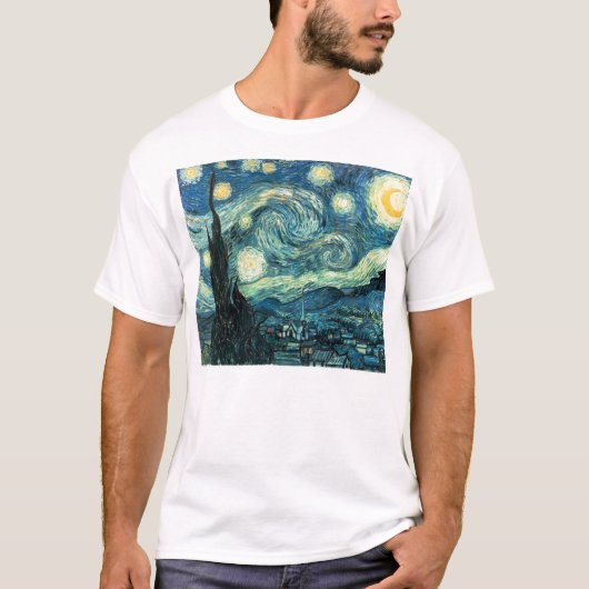 Vincent Van Gogh's Sterrennacht T-Shirt (Voorkant)