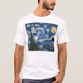 Vincent Van Gogh's Sterrennacht T-shirt (Voorkant)