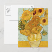 Vincent van Gogh's Stilleben mit 12 Sonnenblumen Briefkaart (Voorkant / Achterkant)