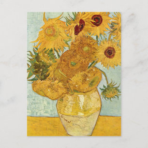 Vincent van Gogh's Stilleben mit 12 Sonnenblumen Briefkaart