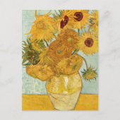 Vincent van Gogh's Stilleben mit 12 Sonnenblumen Briefkaart (Voorkant)