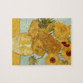 Vincent van Gogh's Stilleben mit 12 Sonnenblumen Legpuzzel (Horizontaal)